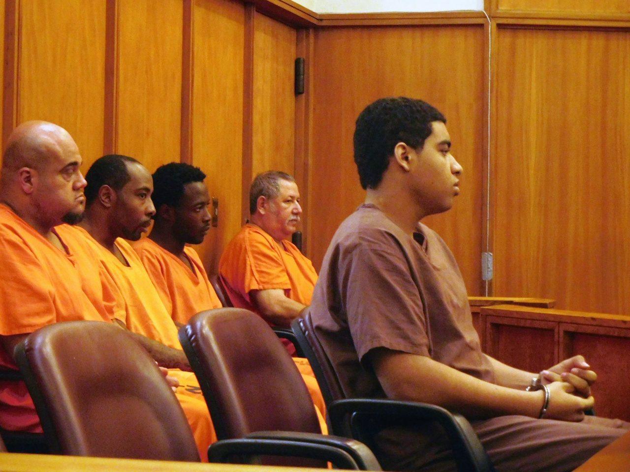 Marc Wabafiyebazu lors d'une comparution au tribunal de Miami le 15 décembre 2015.