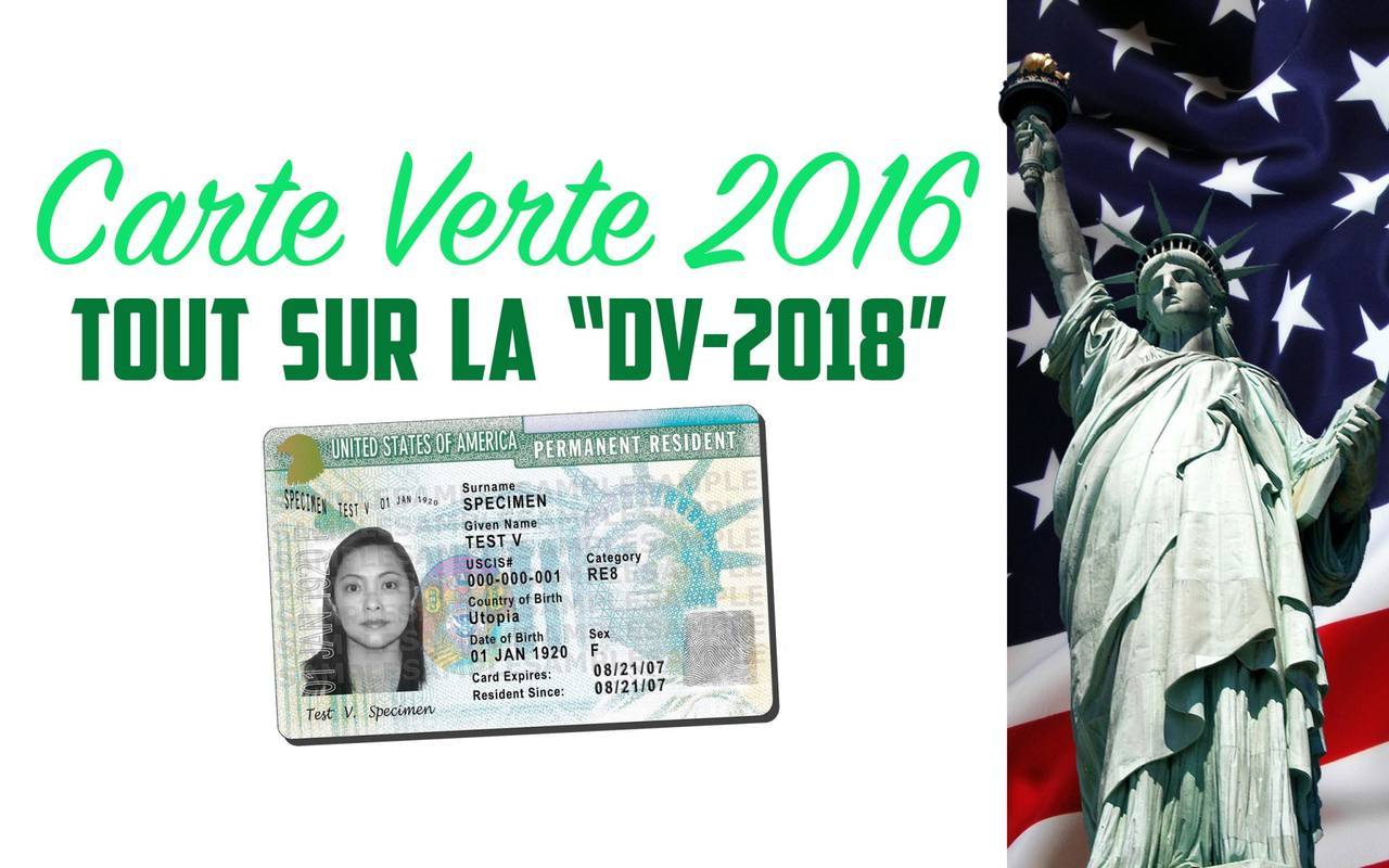 Carte verte 2016 / Green Card DV2018