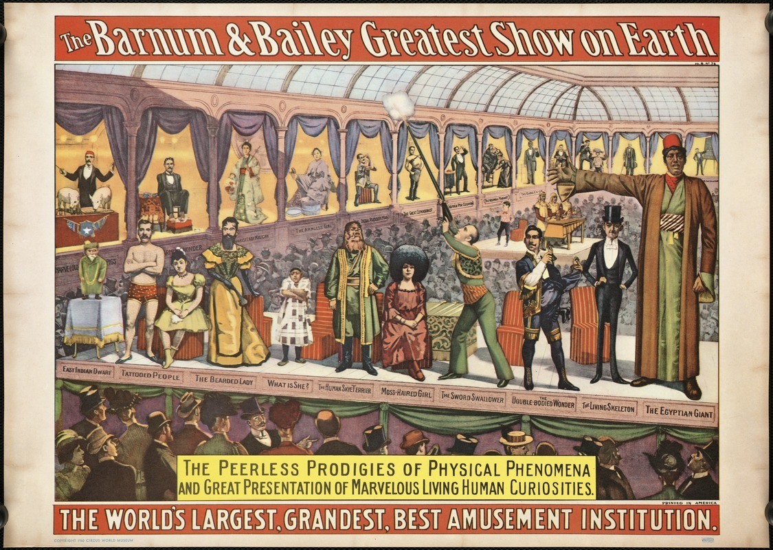 Affiche du cirque Barnum Bailey