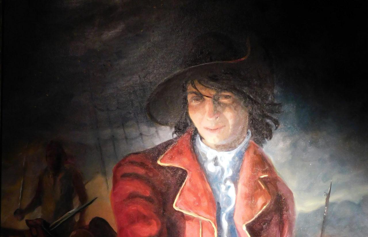 Portrait de Louis Aury au Pirate Museum de St Augustine