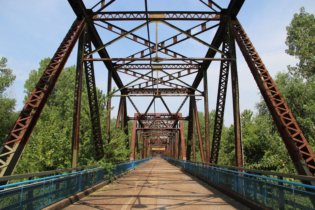 Pont Old Chain of Rocks Bridge (Missouri) au-dessus du Mississippi.