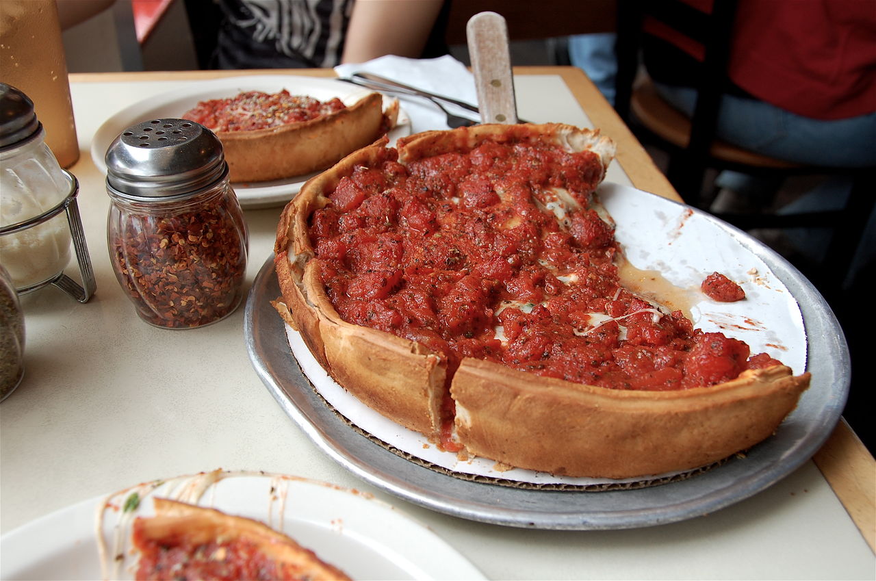 Deep Dish Pizza de Chicago