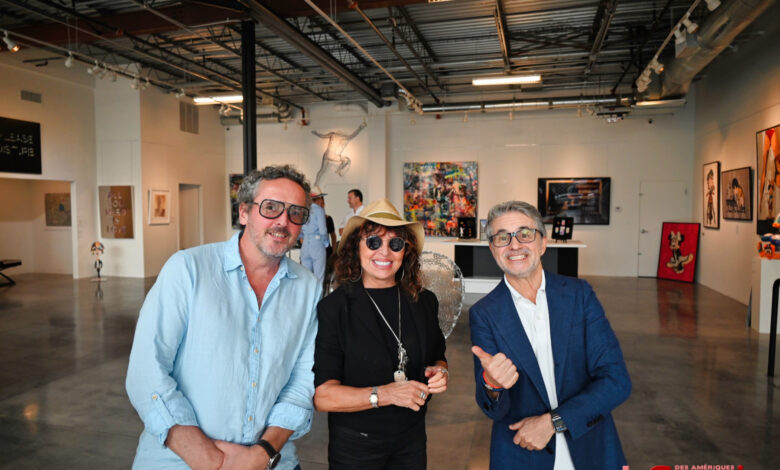 Mathias Ricart, Lina Cerrone et Fredric Lean à la Lina Cerrone Gallery