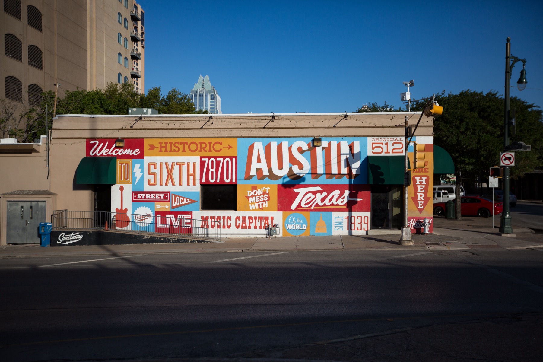 Fresque murale à Austin, Texas.