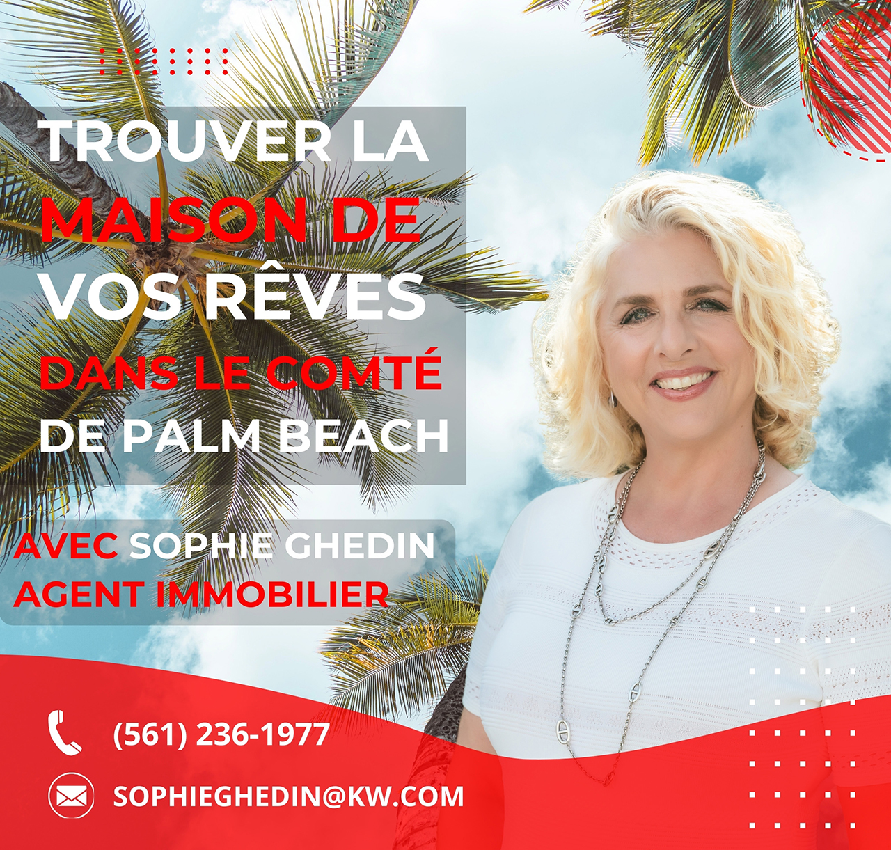 Sophie Ghedin agent immobilier dans le comté de Palm Beach
