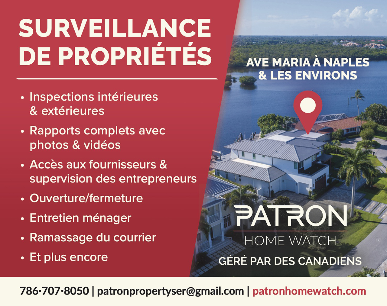 Patron Home Watch Naples surveillance de propriété