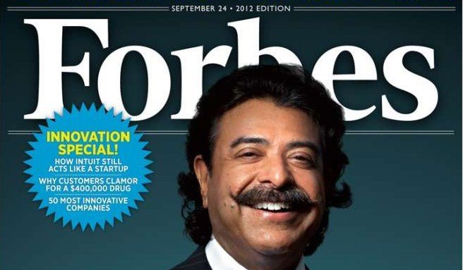 Shaid Khan (de Naples) en couverture de Forbes