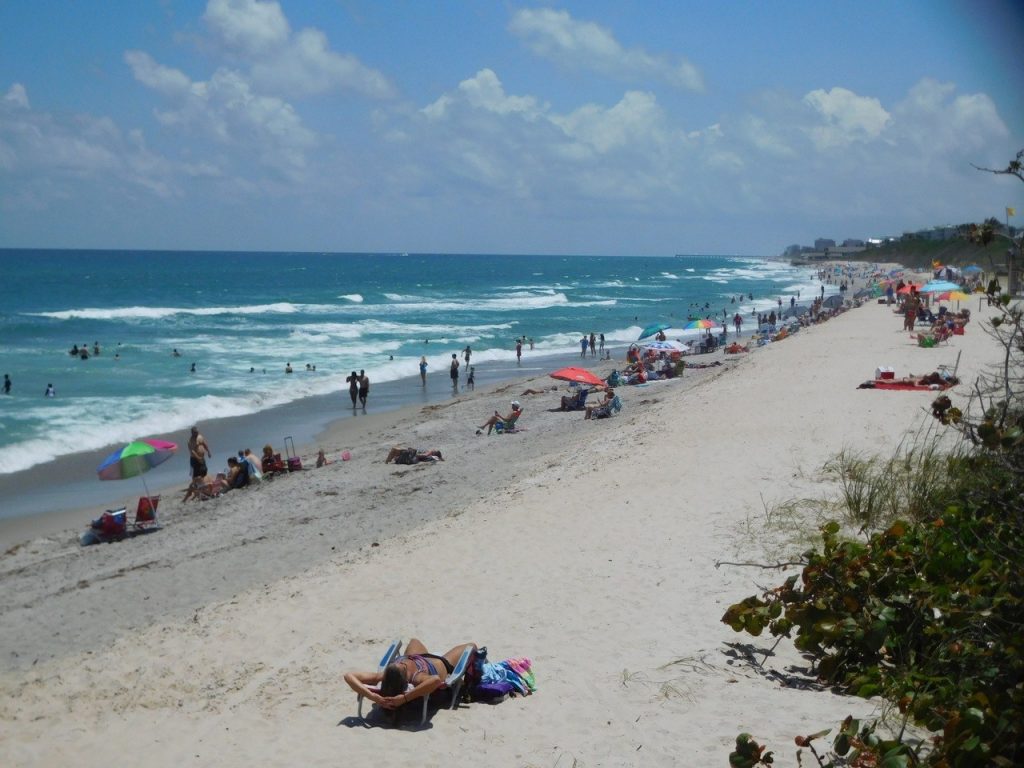 Plage de Carlin Park à Jupiter / Floride