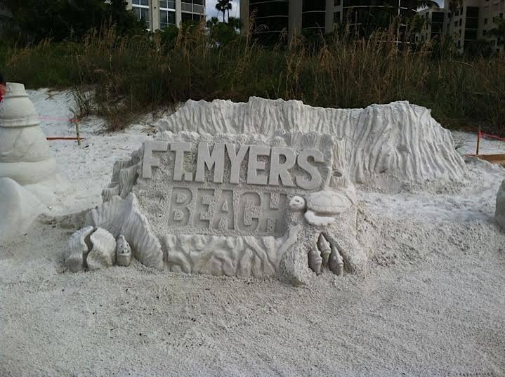 Concours de sculpture sur sable de Fort Myers Beach en Floride (crédit photo : Nathalie Lefebvre)