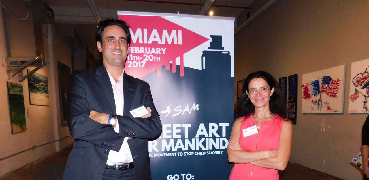 Thibault et Audrey Decker étaient invités d'honneur de la Made in France Exhibit de Miami le 2 novembre.