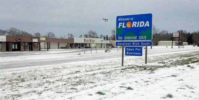 La neige arrive en Floride !