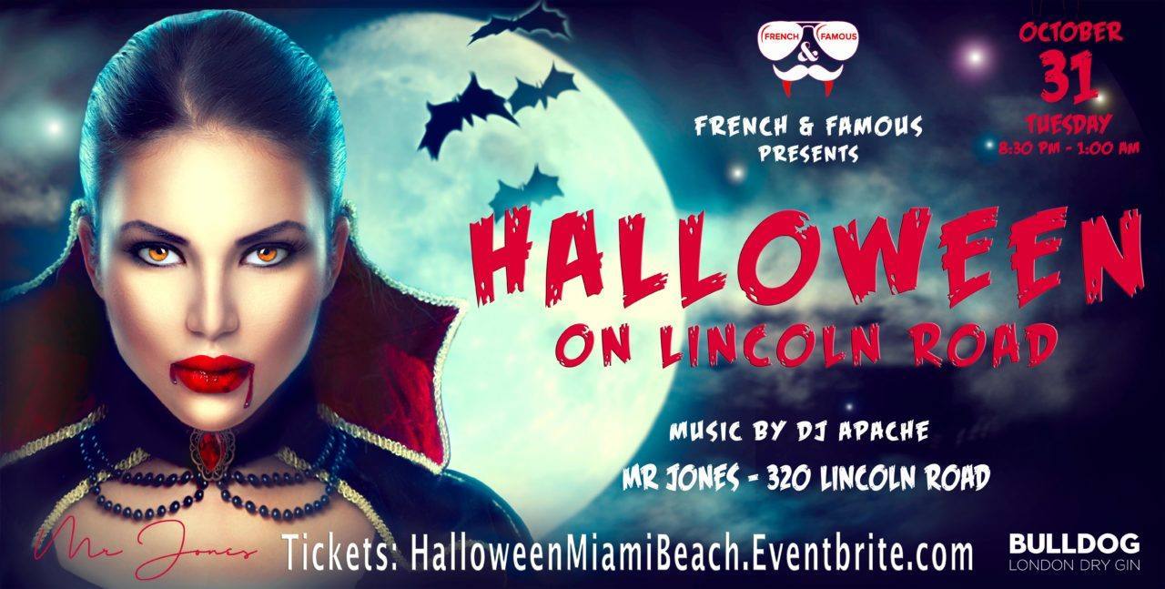 Halloween "French & Famous" à Miami Beach (au club "Mr Jones")
