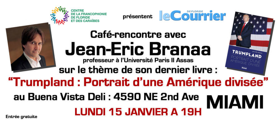 Café rencontre avec Jean-Eric Branaa à Miami