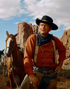 John Wayne dans "The Searchers" de John Ford.John Wayne dans "The Searchers" de John Ford.