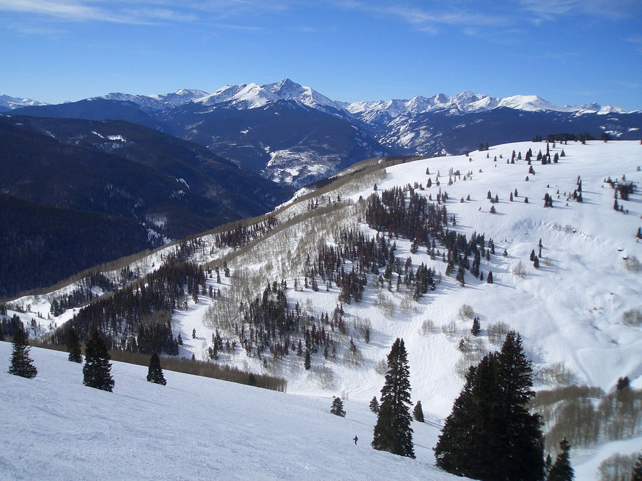 Vail, station de ski du Colorado.