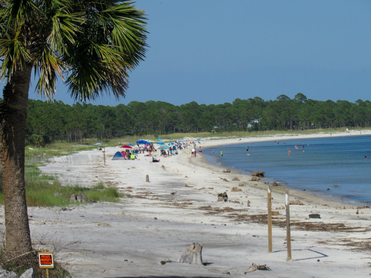 La plage de Carrabelle en Floride