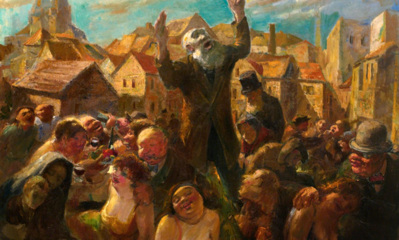 Dans l'Allemagne de 1930, "Le Prêcheur du dimanche" (du peintre Jacob Steinhardt) n'était (malheureusement) pas pour sa part beaucoup écouté....