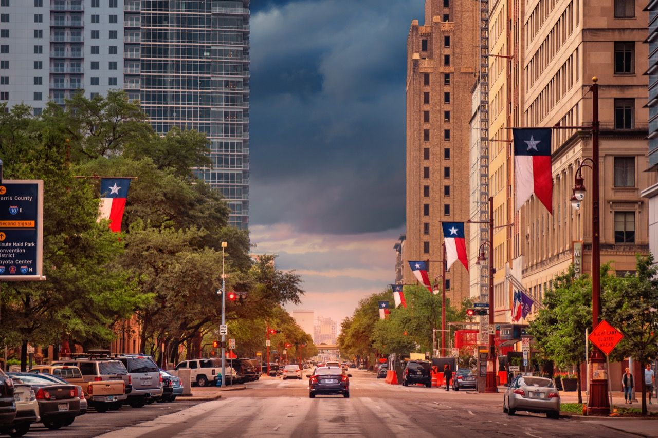 Downtown Houston, au Texas.