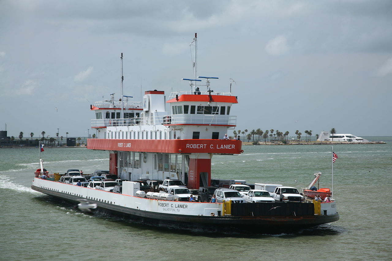 Le ferry Galveston/Bolivar. 