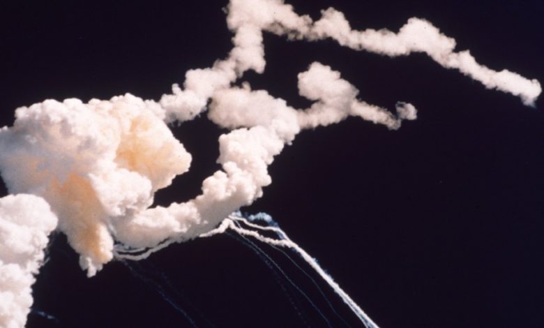 Explosion de la navette spatiale Challenger en janvier 1986