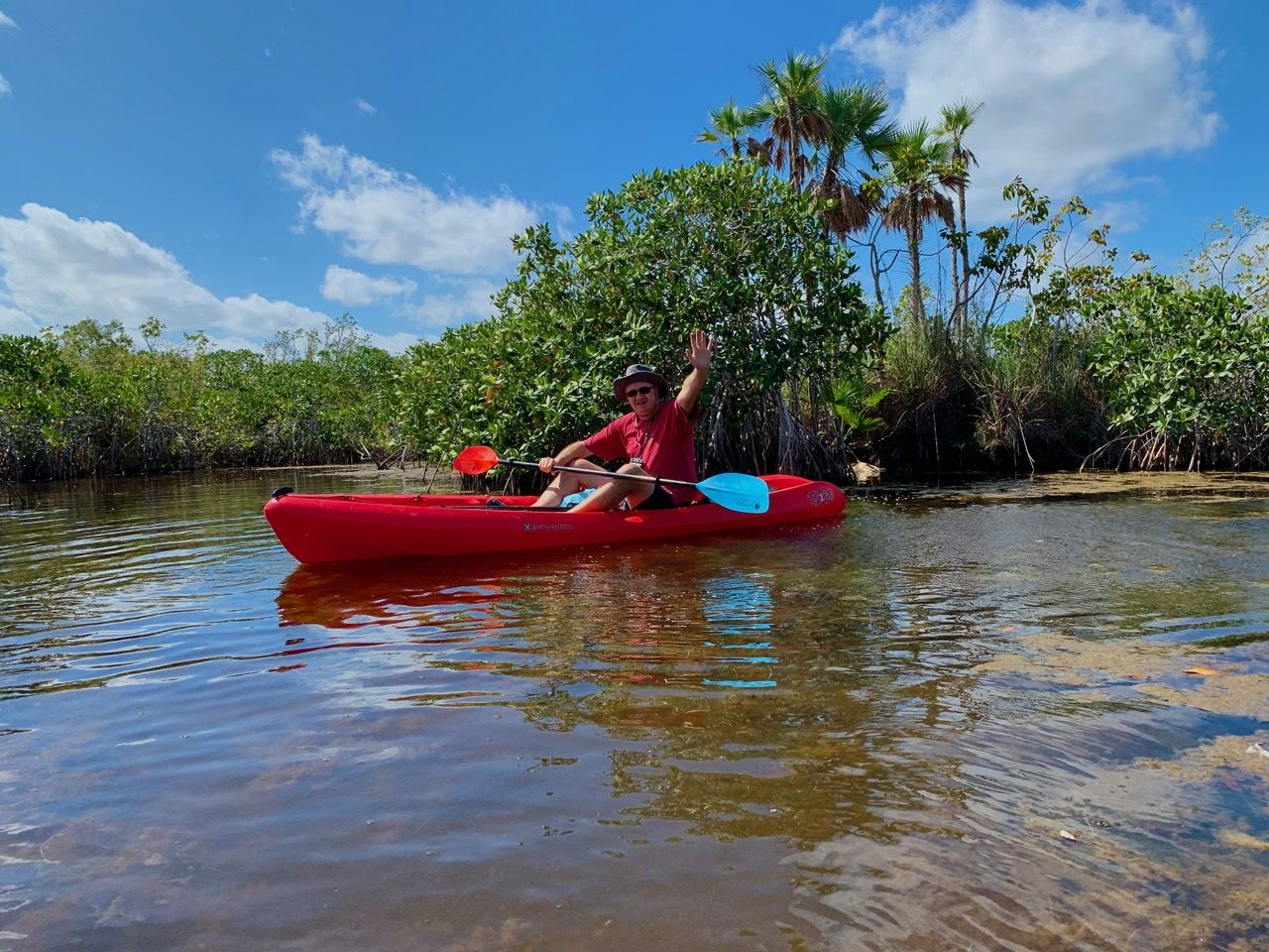 Le Noble Hammock Canoe Trail est assez facile (le long de la route sud)