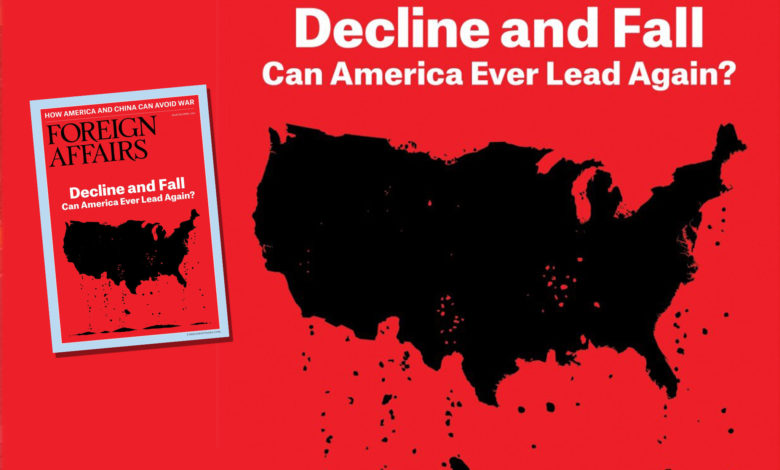 Le déclin et la chute des Etats-Unis en temps que leader ?