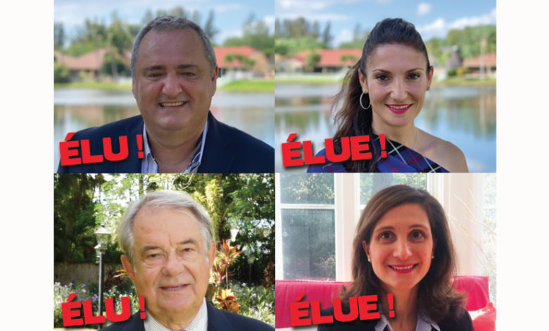 Consulaire de Floride : le duo Franck Bondrille et Axelle Gault largement élu. Jacques Brion et Laure Pallez emportent les 2 autres sièges.