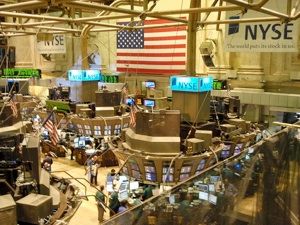 L'intérieur de la bourse NYSE (New-York Stock Exchange)