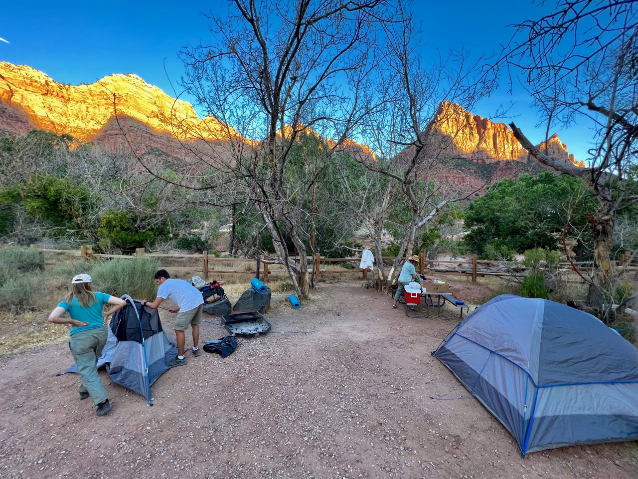 Faire du camping au parc national de Zion, en Utah