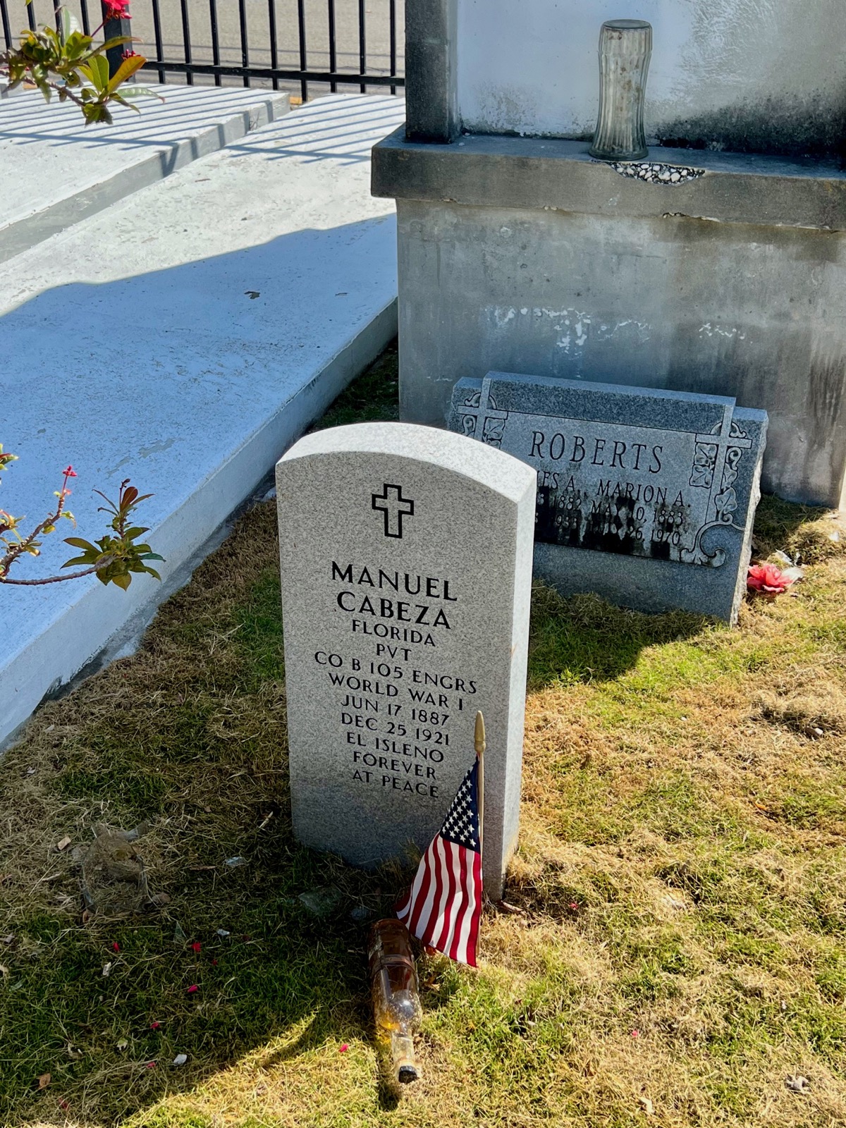 Tombe de Manuel Cabeza au cimetière de Key West