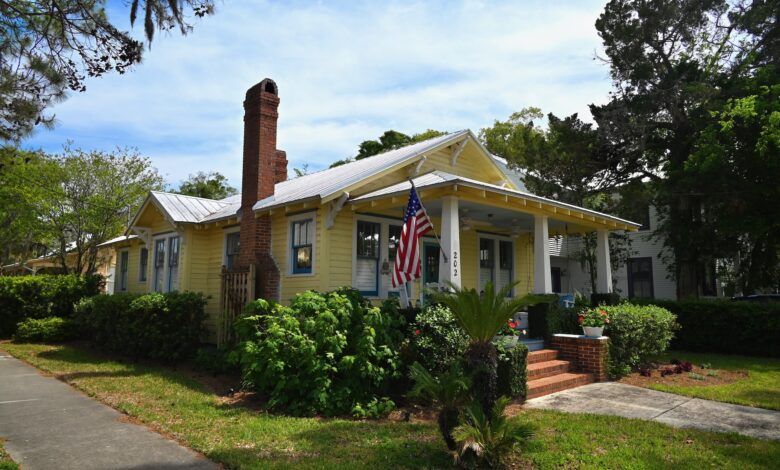 Vieilles maisons dans le centre de Fernandina Beach