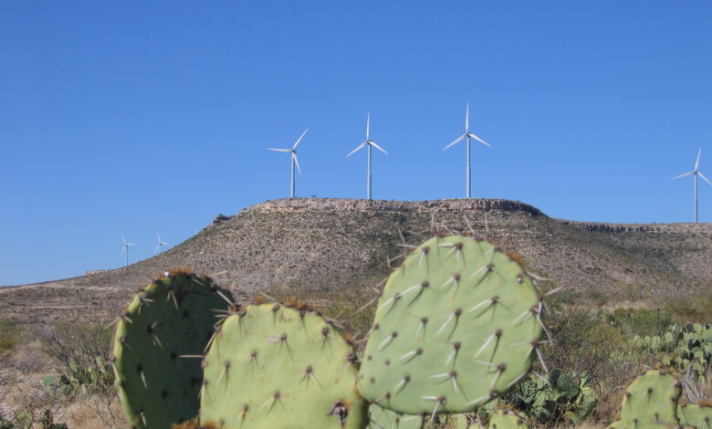 Desert Sky Wind Farm, au Texas.
