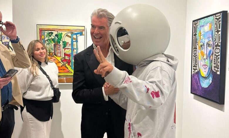 Pierce Brosnan à Art Miami 2023