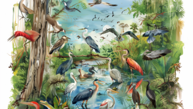 Dictionnaire de 30 oiseaux remarquables qu'on peut voir Floride