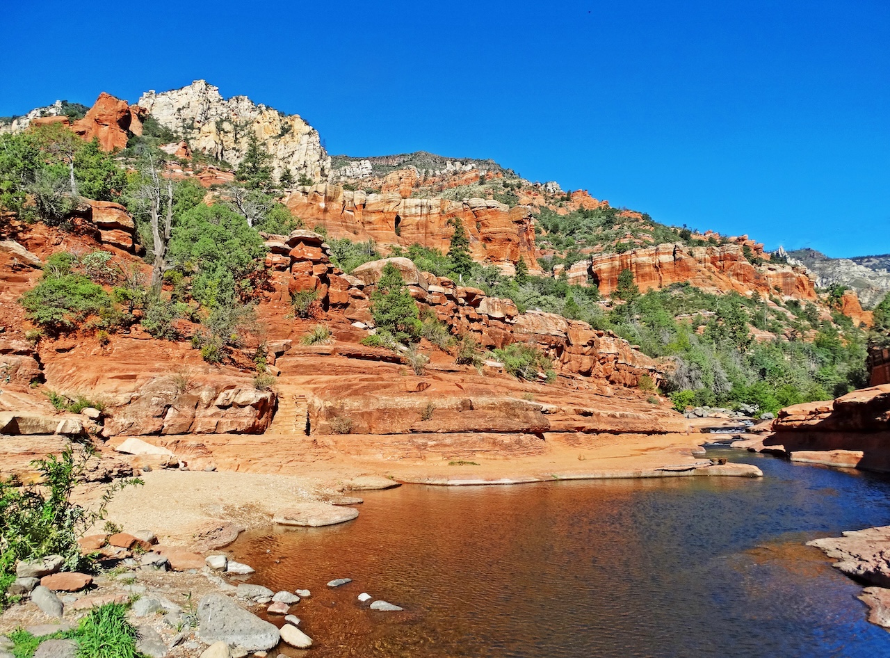 Slide Rock, Oak Creek Canyon. 