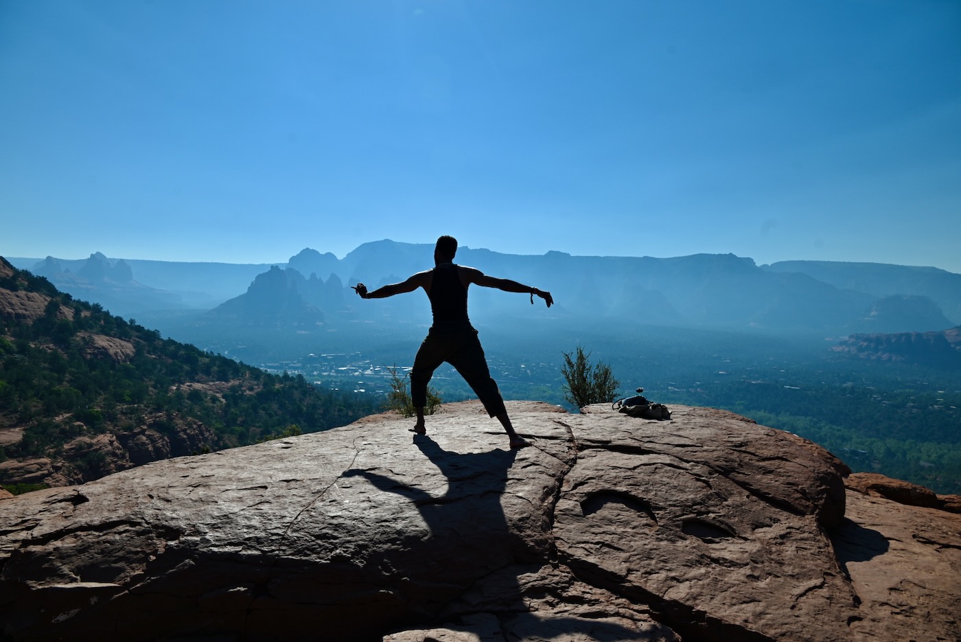 La vue depuis Mesa Airport, l'un des "vortex" de Sedona