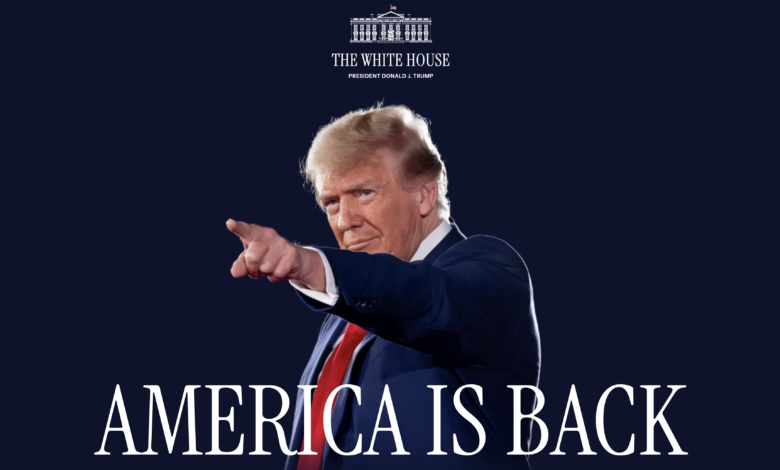 « America is Back » proclame le site de la Maison-Blanche !